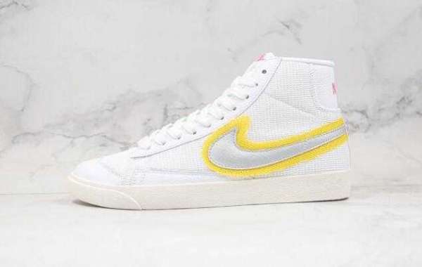 Nike Blazer Mid ‘1977 Vintage WE White Grey Yellow New Sale