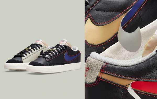 Another Nike Blazer Low '77 commemorating Swoosh with a removable logo