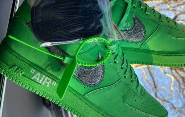 Off-White x Nike Air Force 1 Low drop In Green